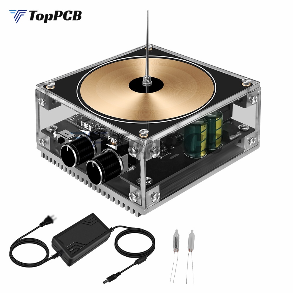 KYOMA EU Plug Mini Bluetooth-compatible Music Tesla Coil High Power Voltage Pulse Electric Arc Gener