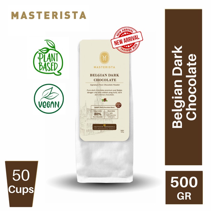 

Masterista Belgian Dark Chocolate Powder 500gr / 80% Pure Chocolate