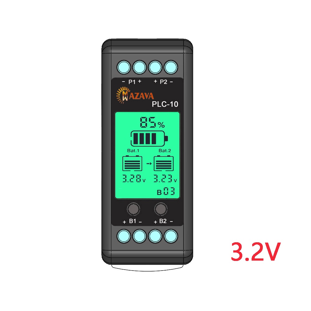 ACKRE PLC-10 2S 2P 2X3.2V  Multi Connect Battery Equalizer Active Gel AGM Lead Acid Li li-ion LiFePO