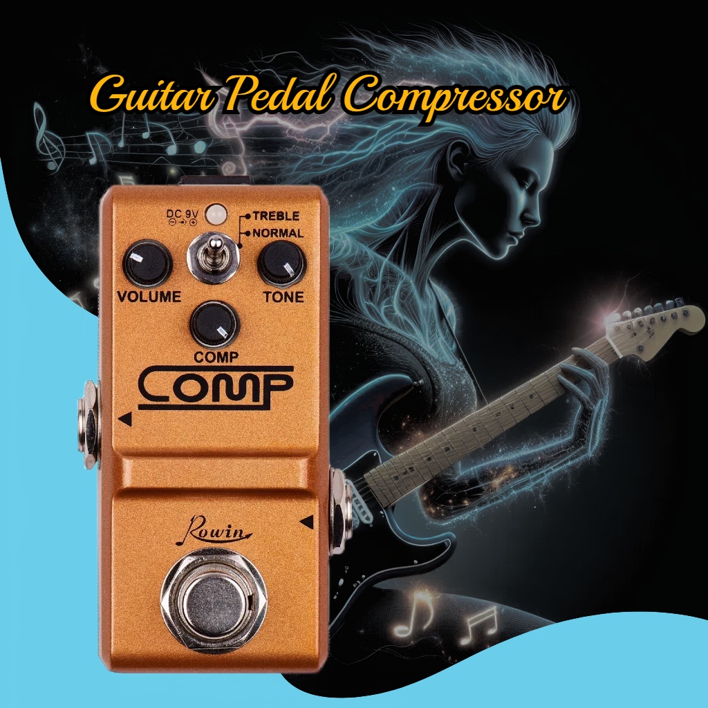 NIPCO Tiny Analog Comp Box Guitar Compressor Pedal Compression Effect for Electric Guitar BASS Pedal