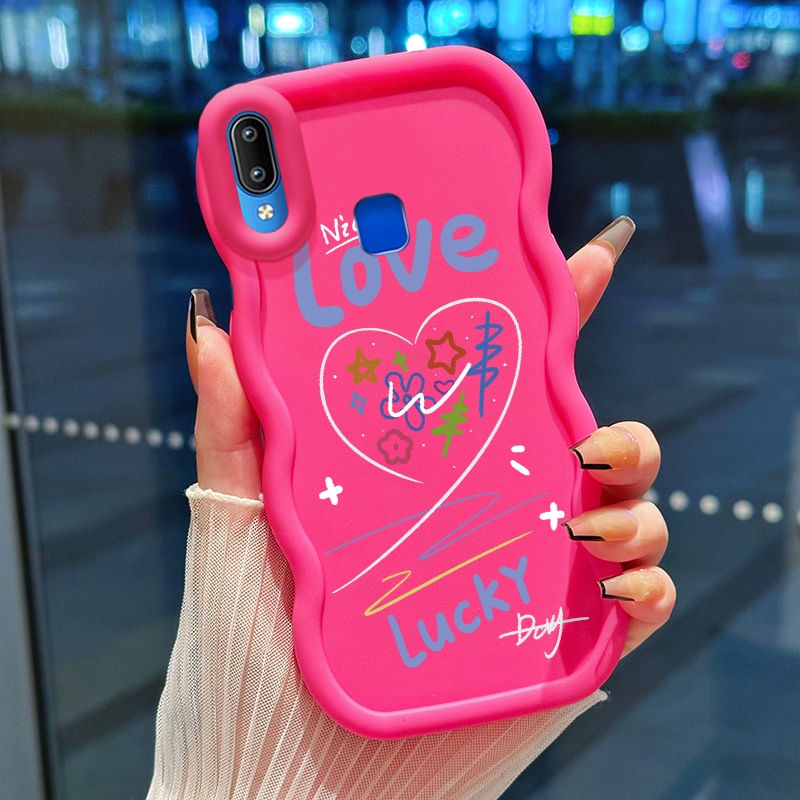 Casing Hp Untuk VIVO Y91 Y91i Y93 Y95 Y91C Y1s Y90 Case Casing silikon HP Softcase Full Love Cesing 