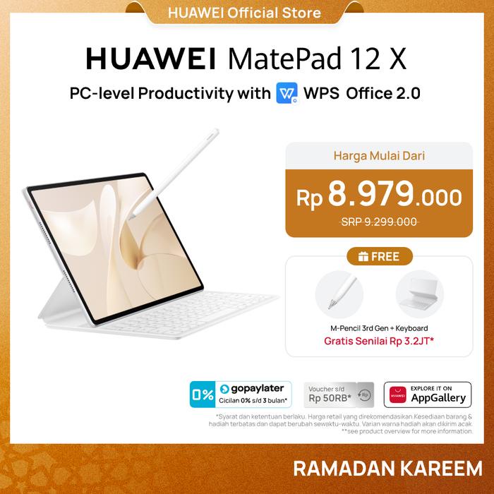 HUAWEI MatePad 12 X Tablet PC-level WPS Office PaperMatte Display GoPaint 66 W SuperCharge