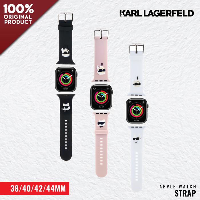 Strap For Apple Watch Size 38 / 40 / 42 / 44 / 45mm Karl Lagerfeld KCH NFT