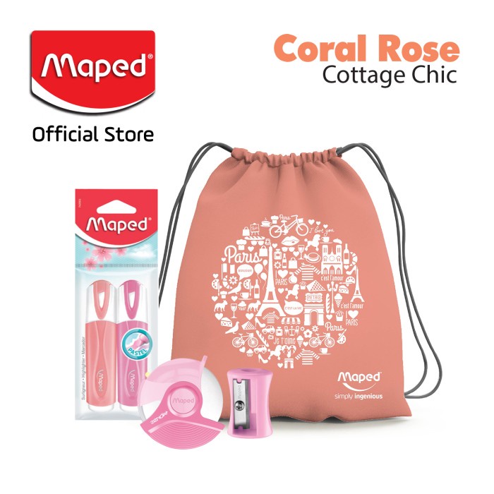 

Maped Paket Pastel Coral Rose cottage Chic