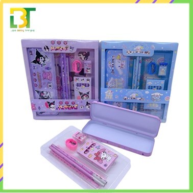 

Paket Alat Tulis Set 7 in 1 Set Stationery 7 in 1 Alat Tulis Sekolah Pensil Penghapus Penggaris