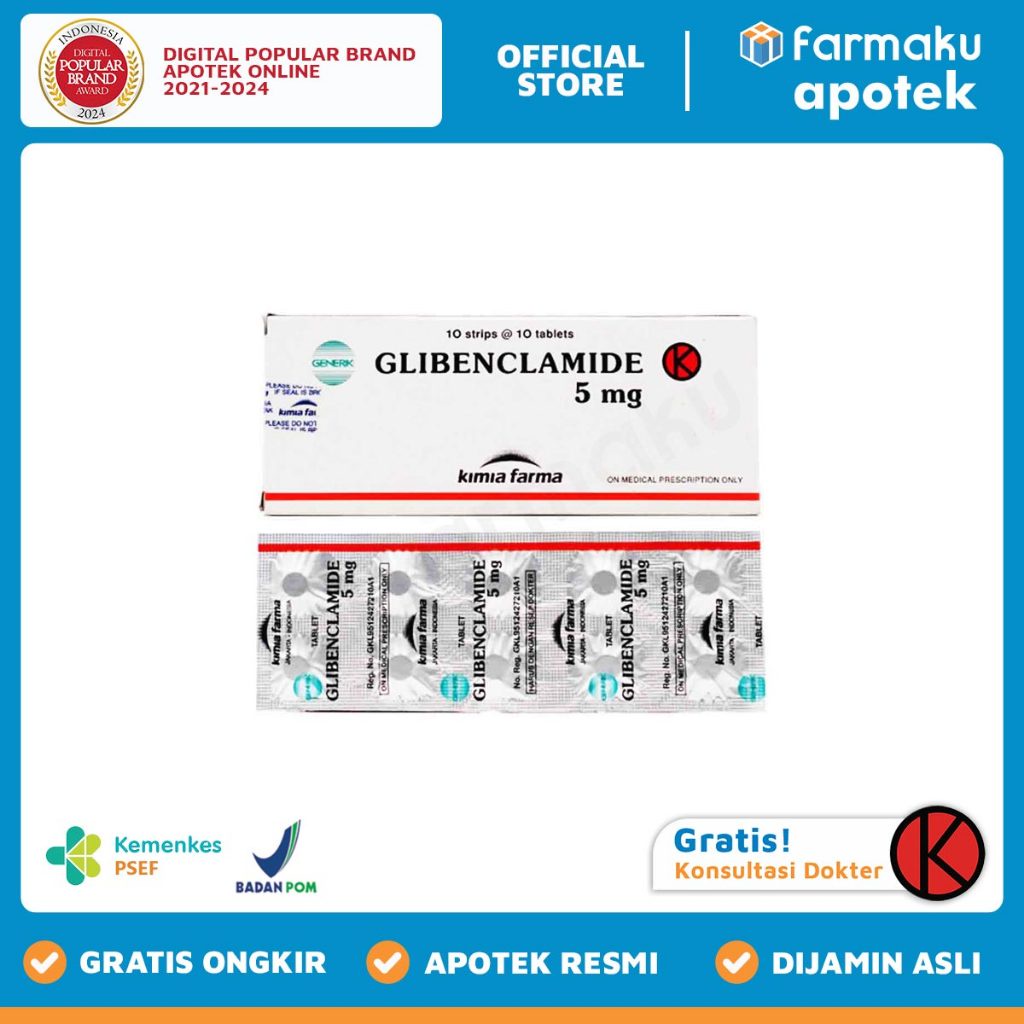 Glibenclamide 5 mg KF  Strip 10 tablet - HBK