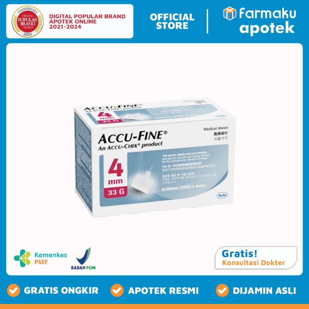 Accu-Fine Pen Needle 33G 4 mm - HBK