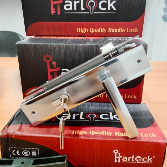 Kunci Pintu Besar HARLOCK 077 SN / Kunci Pintu 25 cm Fullset