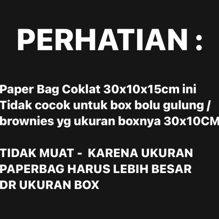 

Flashshow Paper Bag Coklat 30x10x15cm