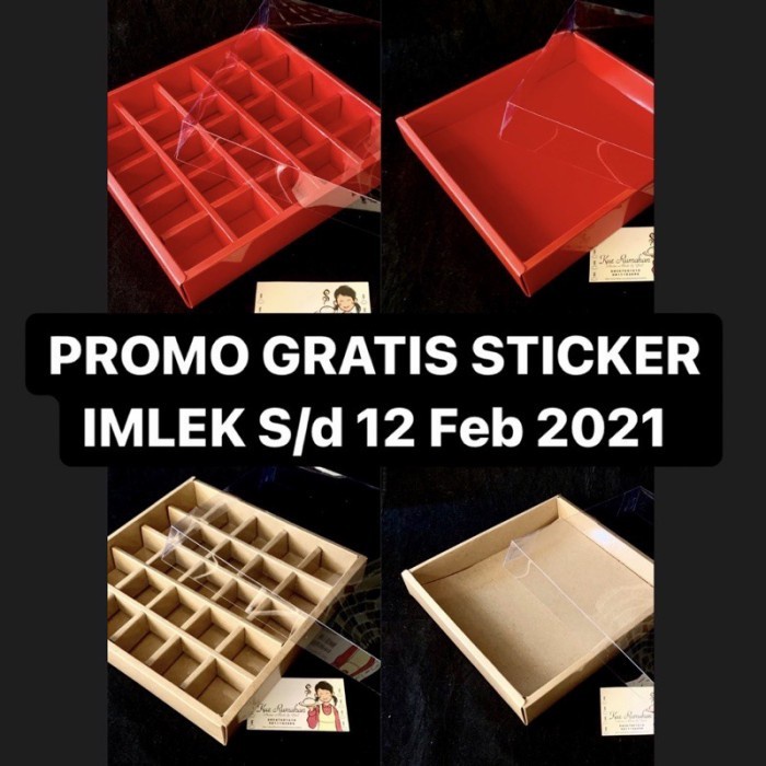 

Flashshow Box Nastar isi 25 warna MERAH dijual per pak isi 5