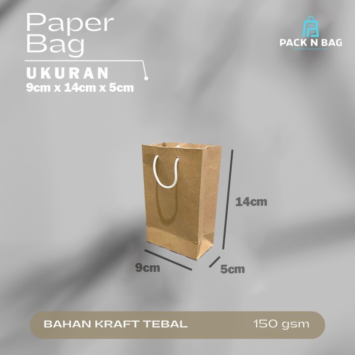 

Flashshow Paper bag 9 x 14 bahan kraft 150gsm TEBAL