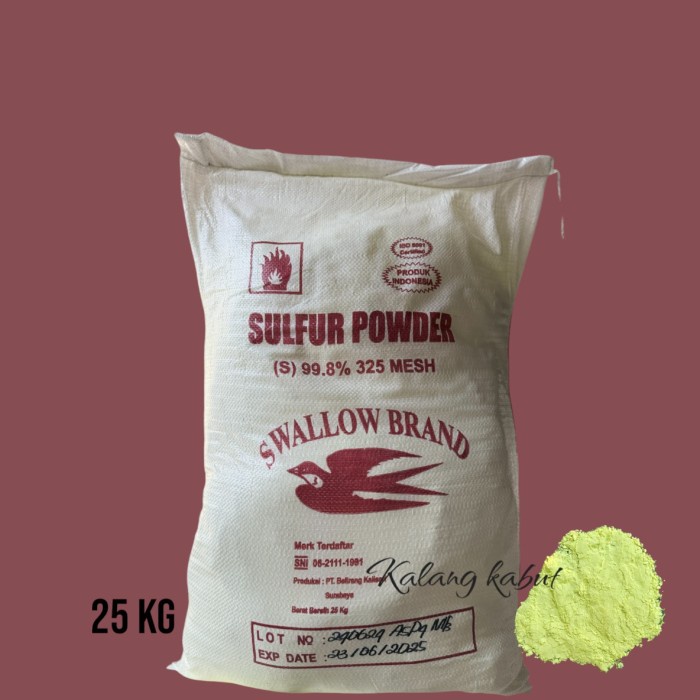 Sulfur - sulpur - Belerang bubuk - Sulfur powder - 25 Kg