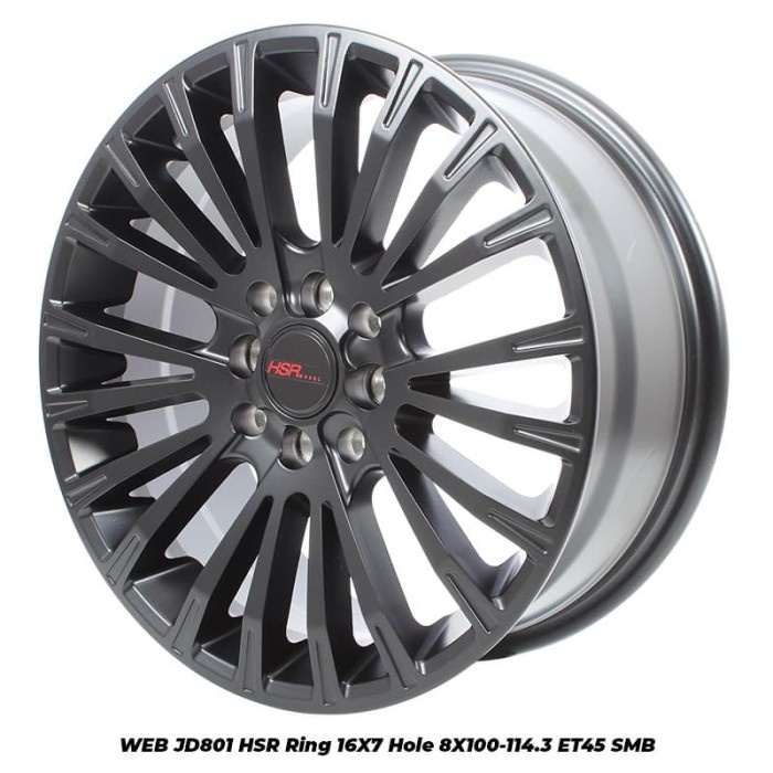 Terlaris Velg Mobil Avanza dan Xenia Ring 16 Model WEB HSR warna hitam