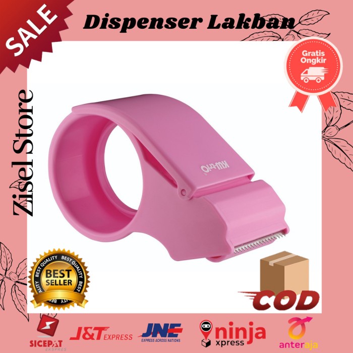 

KODE H Tape Dispenser Lakban 2 Inch Carton Sealer Tape 48mm Pemotong Lakban