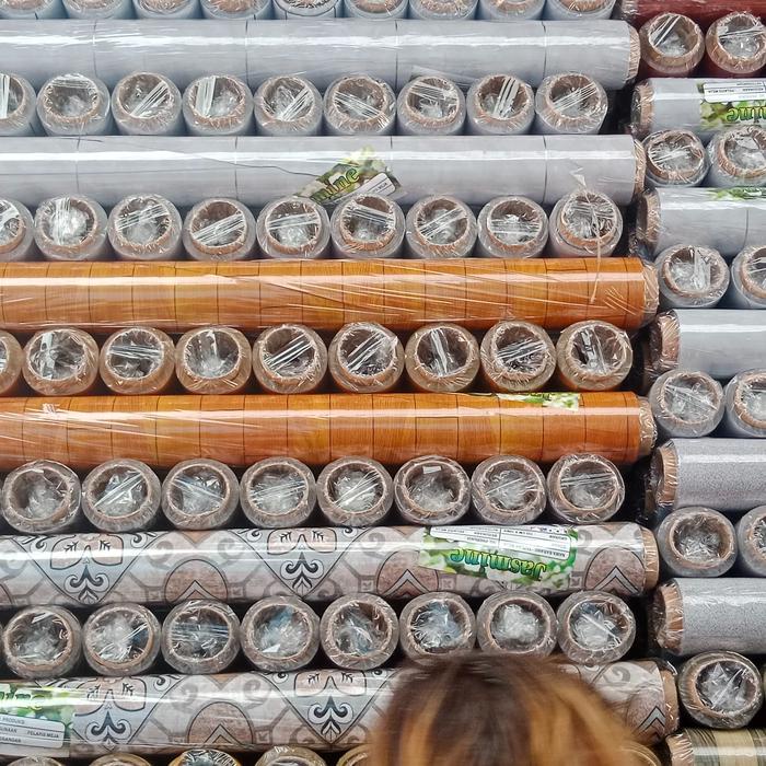 Karpet Lantai Plastik Vinyl Aesthetic Pemium / Tikar Karpet 1 Roll 20 Meter Tebal Anti Air Murah Dan