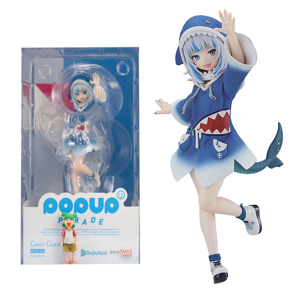 TAOCO 15CM Anime Figure Hololive Gawr Gura Action Figure Blue Shark Costume Cosplay Kawayi Cute Coll