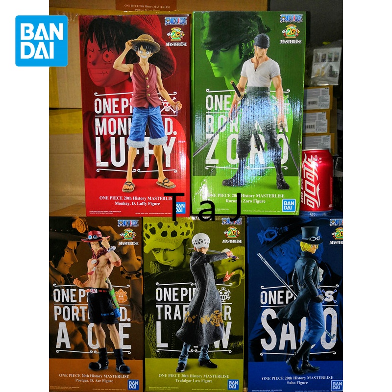 TAOCO Genuine One Piece Anime 20th Anniversary Masterlise Monkey D. Luffy and Others Action Figures 