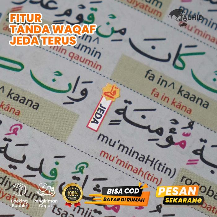 PROMO BUNDLING MUSHAF DUO LATIN PER JUZ B5 (30 JILID) + IQRO QR - ALQURAN LATIN DAN TERJEMAHAN KODE