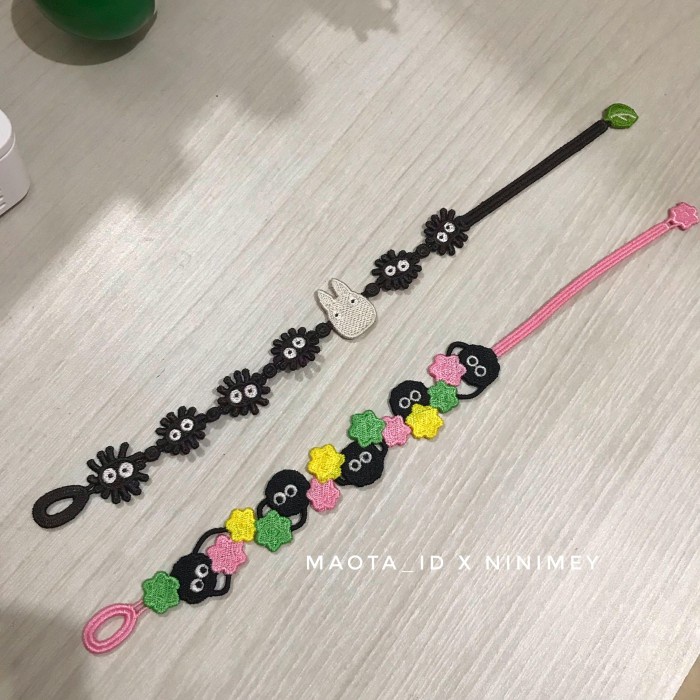 Ghibli Bracelet / Gelang Bordir Ghibli / Gelang Studio Ghibli