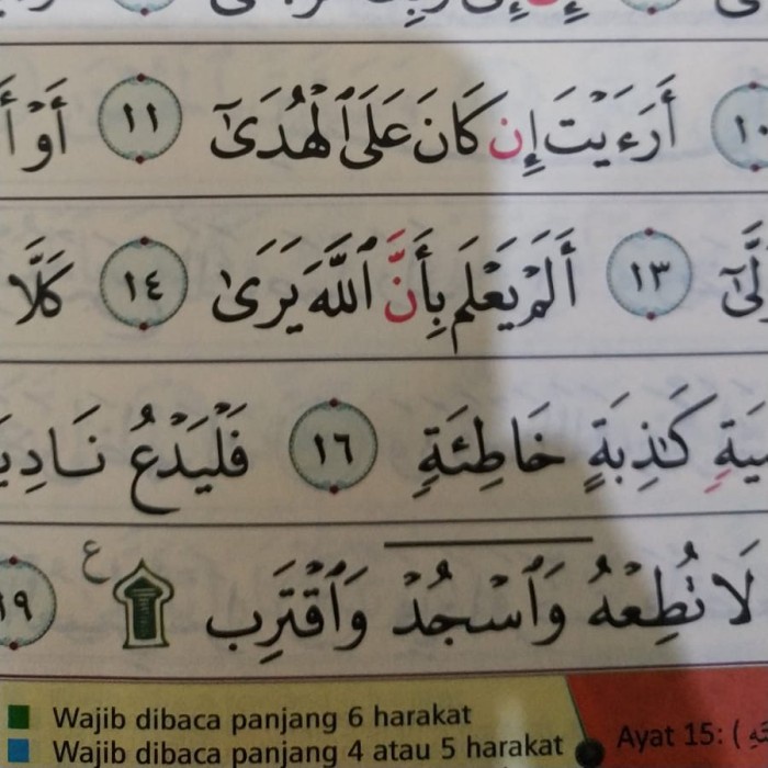 MUSHAF UTSMANI TAJWID A4 AL-QURAN ASH-SHAHIB TAJWID WAQAF IBTIDA' KODE 763