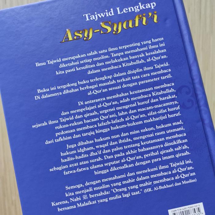 PANDUAN TAJWID LENGKAP DAN TAHSIN TILAWAH AL QURAN METODE ASY SYAFII HARD COVER KODE 192
