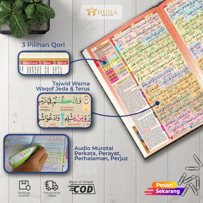 ALQURAN PEN DIGITAL AL JAZEERAH DILENGKAPI TERJEMAH PERKATA DAN LATIN KODE 1465