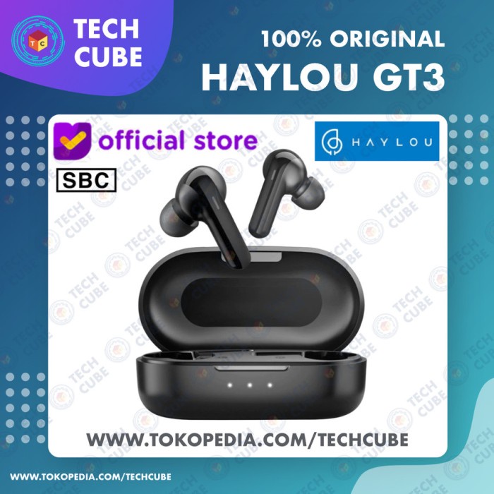 KODE E Haylou GT3 TWS Wireless Earphone Headset Bass Altr GT1 PRO PLUS XR GT5