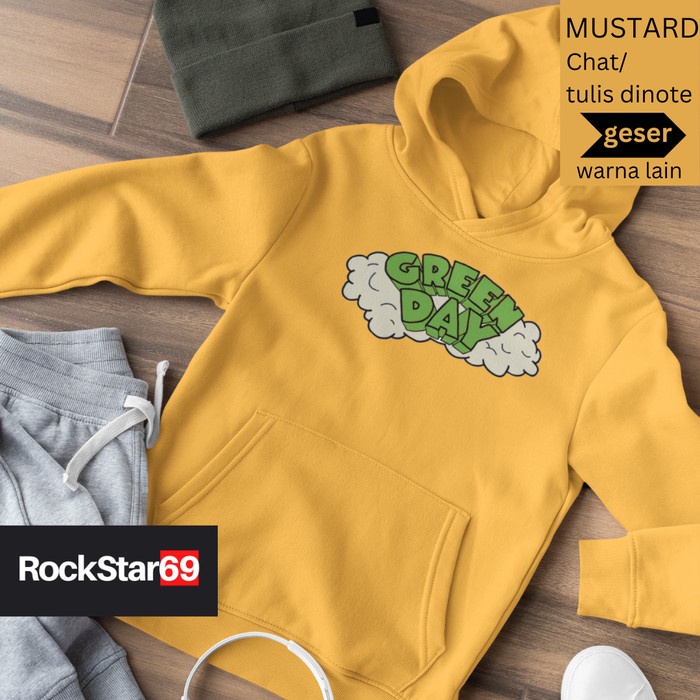 Sweater Hoodie Anak Kids Cotton Everyday Band Greenday 1 Premium