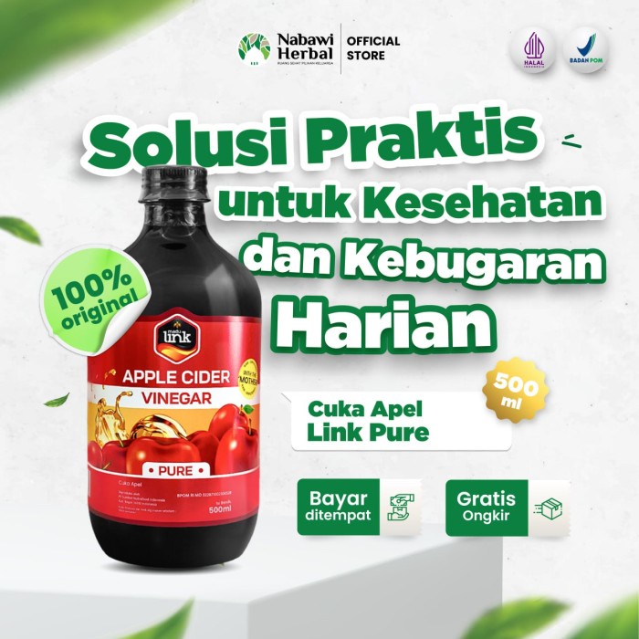 

LINK - Cuka Apel Pure With Mother - Apple Cider Vinegar WithMother500ml