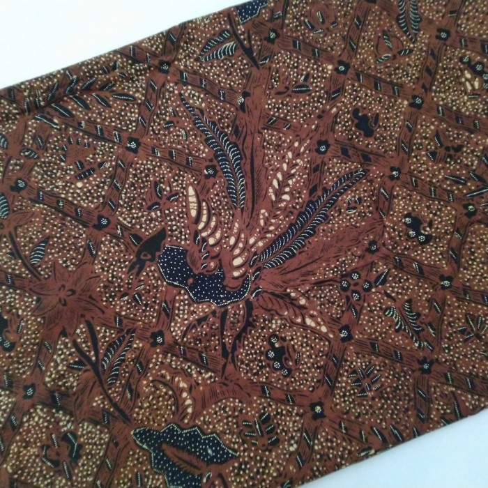 Kain Jarik Batik Tulis Sogan Solo Motif Mukti Buket