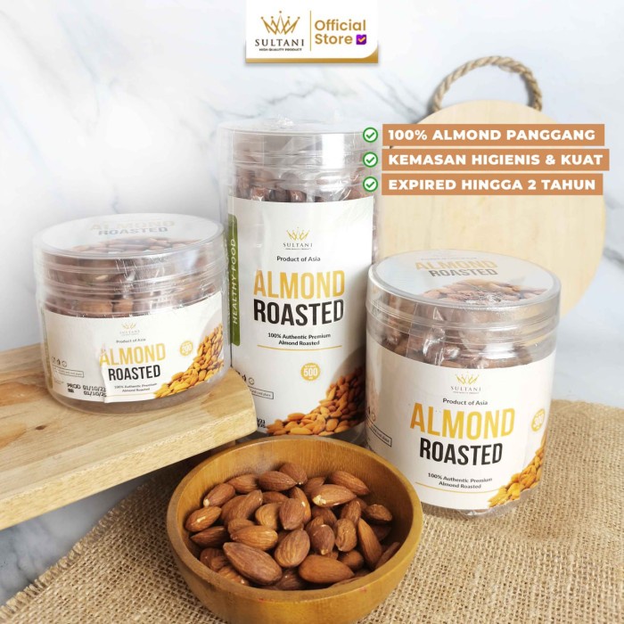

Kacang Almond Panggang Kupas - Roasted Almond 1kg Premium Sultani
