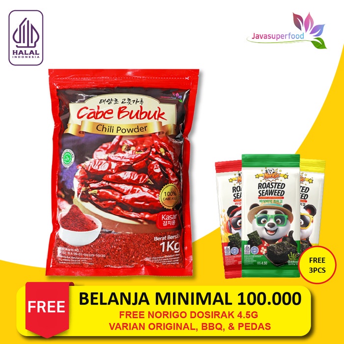 

Gochugaru - Bubuk Cabe Kasar / Chili Powder Kasar Oripack 1 KG