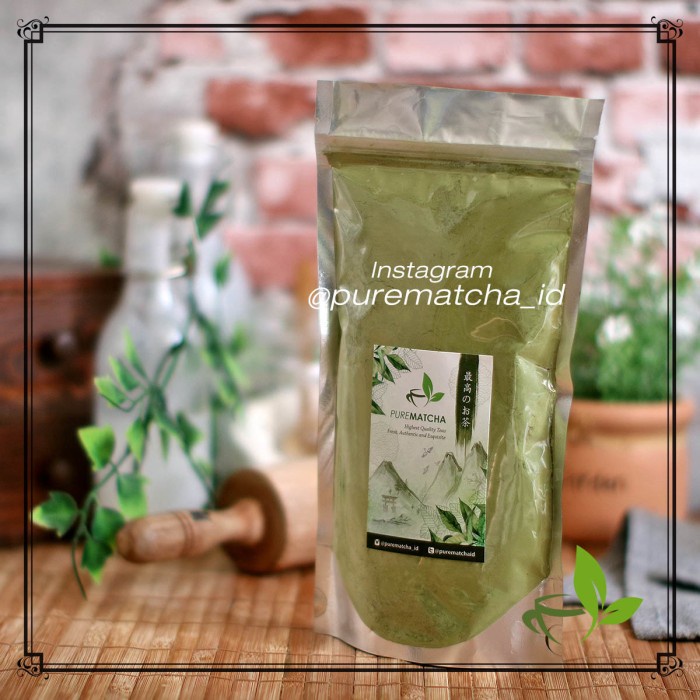 

Pure Matcha Powder 500gr Pouch Green Tea Premium Bubuk Matcha Murni