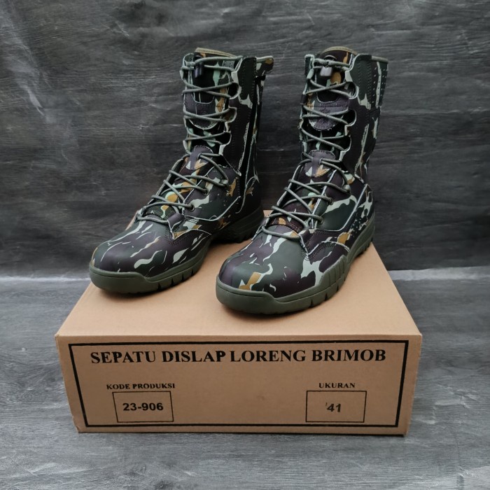 Sepatu PDL Loreng Jatah Brimob Tahun 2023 / Sepatu PDL Loreng Brimob