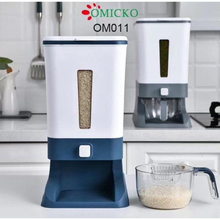 Dispenser Beras 12KG 25KG / Rice Box Tempat Penyimpanan Beras Otomatis