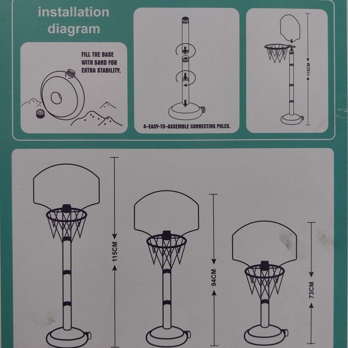 Mainan Ring Basket Tiang Ring Basket Mainan Anak