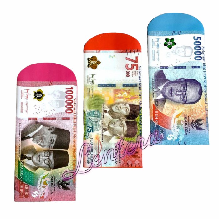 

Angpao / Amplop Lebaran Motif Uang mainan