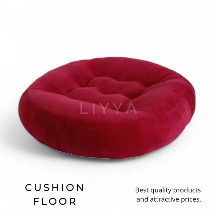 RUMAHLIYYA BANTAL LESEHAN DUDUK LANTAI CAFE MAROON SERIES KODE 1301