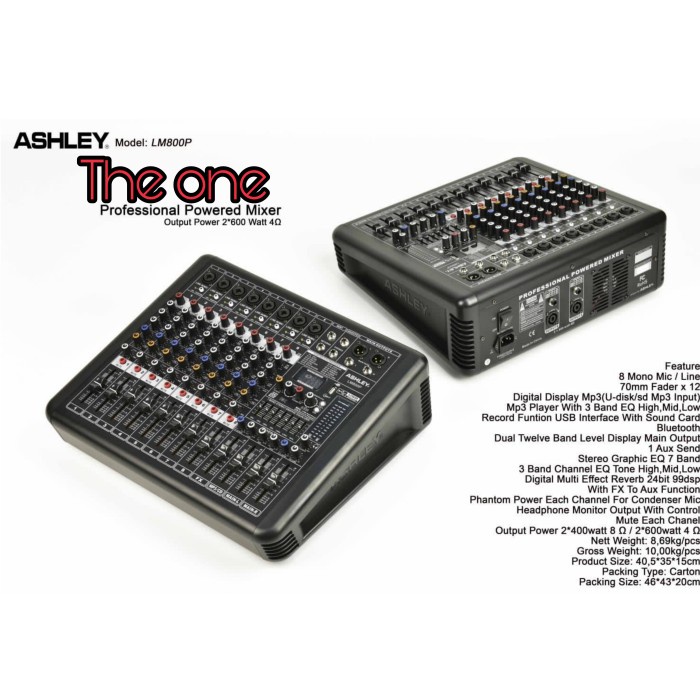 power mixer ashley LM 800p(8 channel)