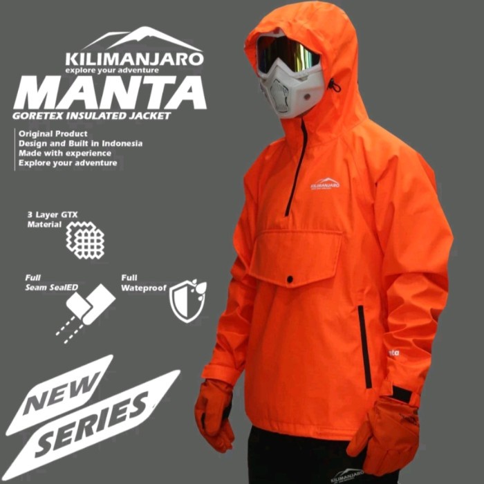 Jaket Goretex Kilimanjaro Manta 3 Layer Waterproof - Jaket Goretex Kilimanjaro