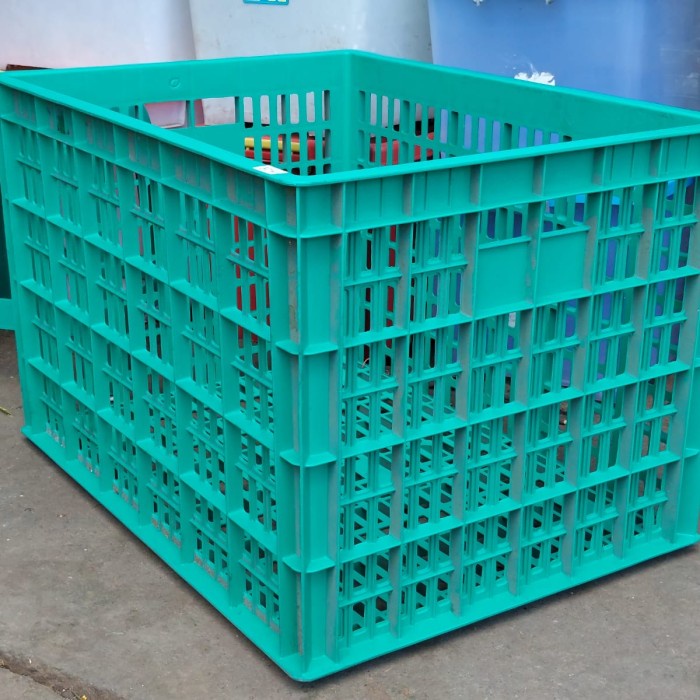 Green Leaf Keranjang Industri Besar + Roda 2225/ Keranjang Serbaguna