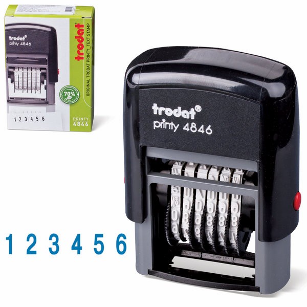

Stampel Angka 6 Digit 4 MM Trodat 4846