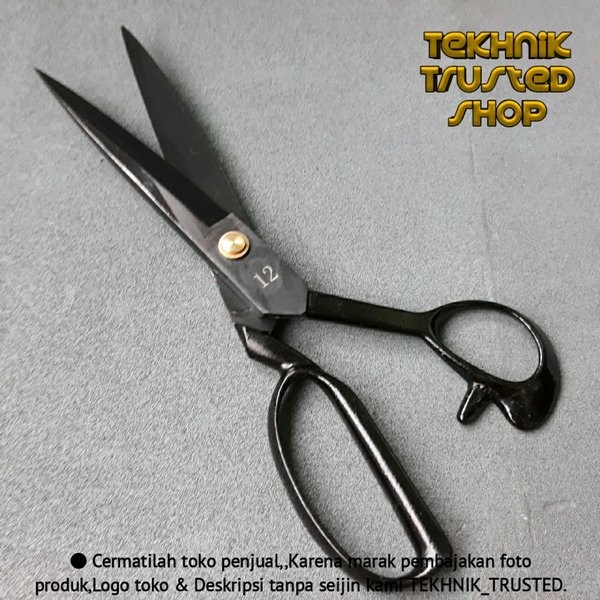 

Gunting baja besar 12 inch potong kain fiber karton dll-BUTTERFLY Ori