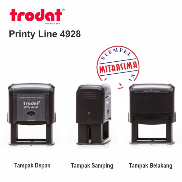 

Stempel Trodat 4928 ( Model Persegi )