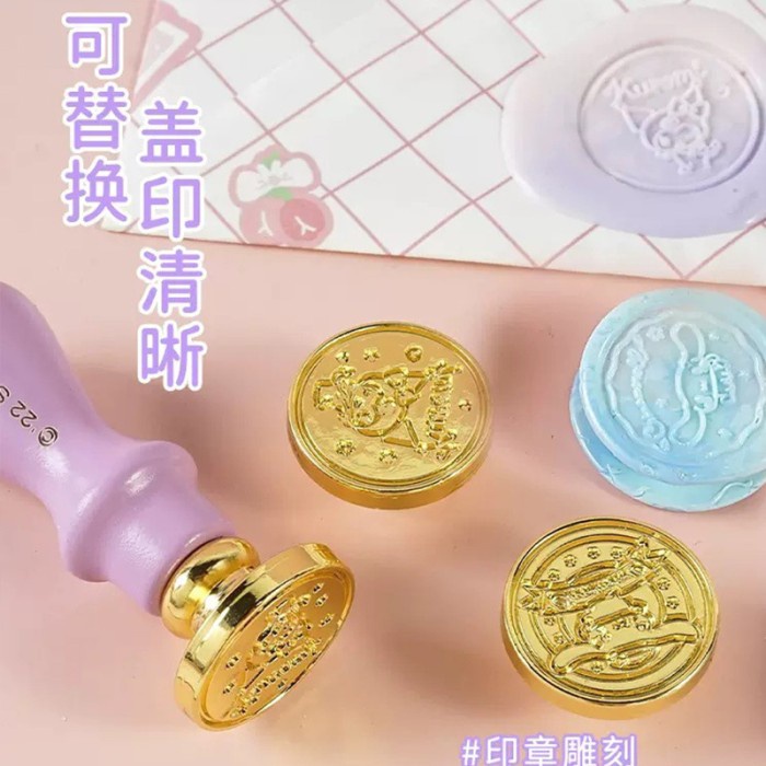 

MIMIMOO Wax Seal Stamp Segel Surat Stampel Lilin Cinnamoroll Kuromi