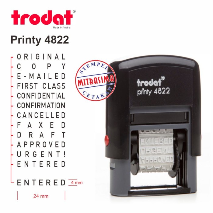 

Stempel Trodat 4822 ( Stempel Aneka Tulisan )