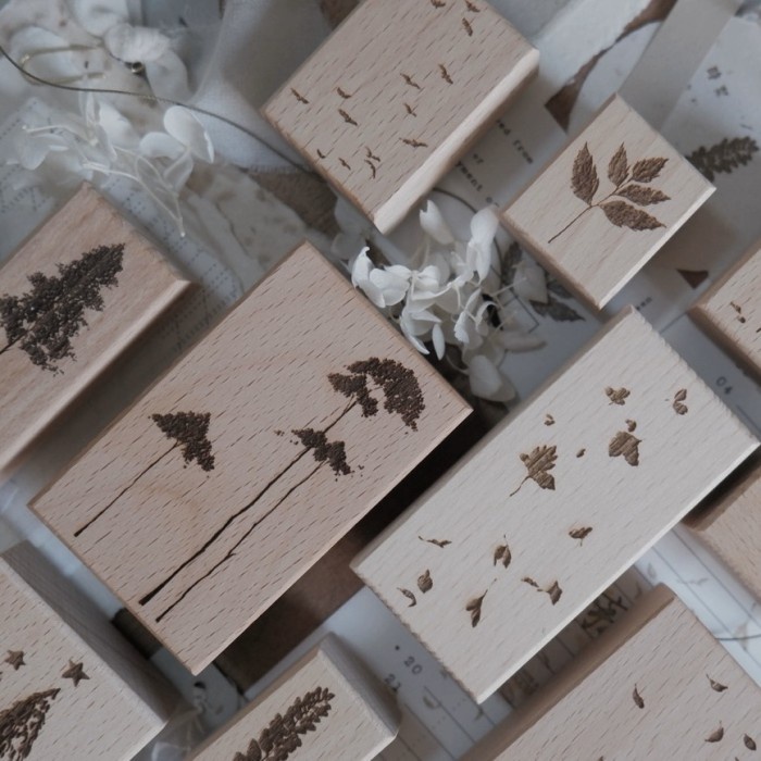 

Jeenzaa Zoey Falling Tree Rubber Stamp