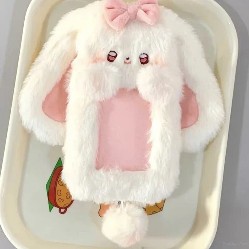 

1PC 3 inch small card photo bus card protector photo display charm cute small card plush organizer