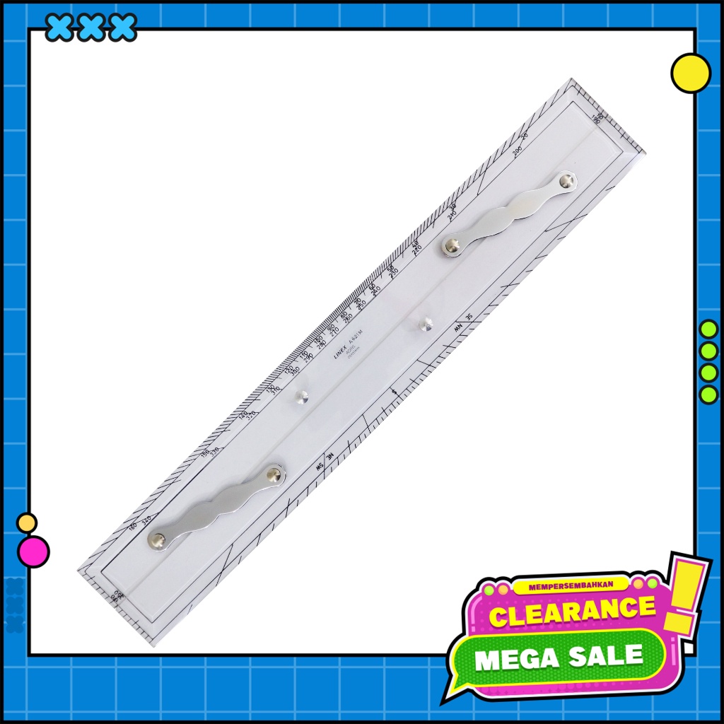 

[BMS Bekasi] Linex Parallel Rulers A621M - 0823 00
