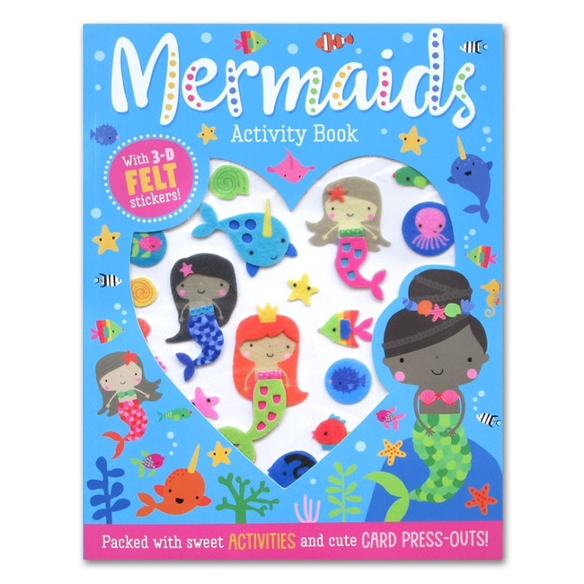 

TERBARU! MERMAID ACTIVITY BOOK WITH 3D FELT STICKERS!